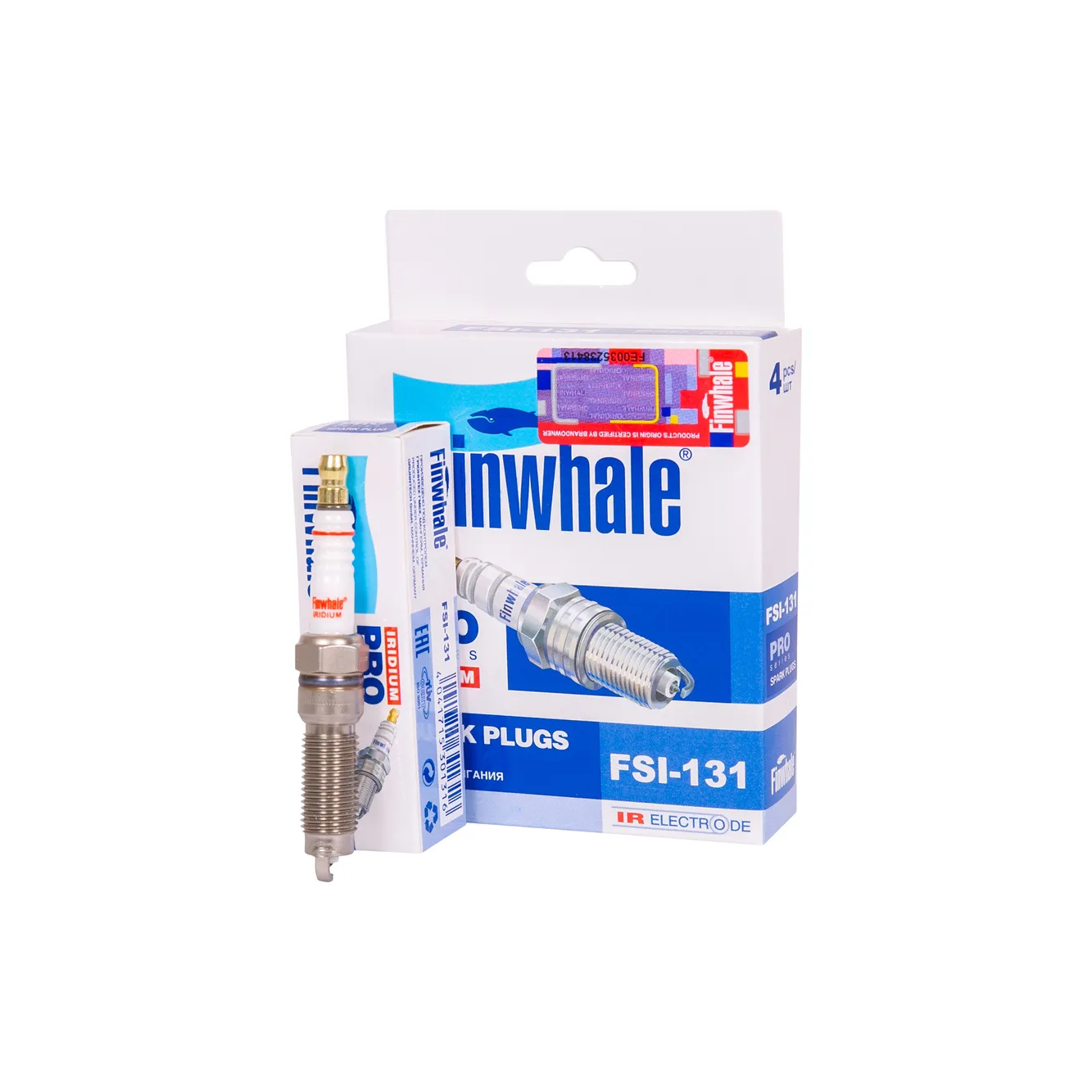 Свечи зажигания (компл 4 шт) IRIDIUM C-MAX(15-19), FOCUS(14-), KUGA(DM2) FINWHALE FSI131