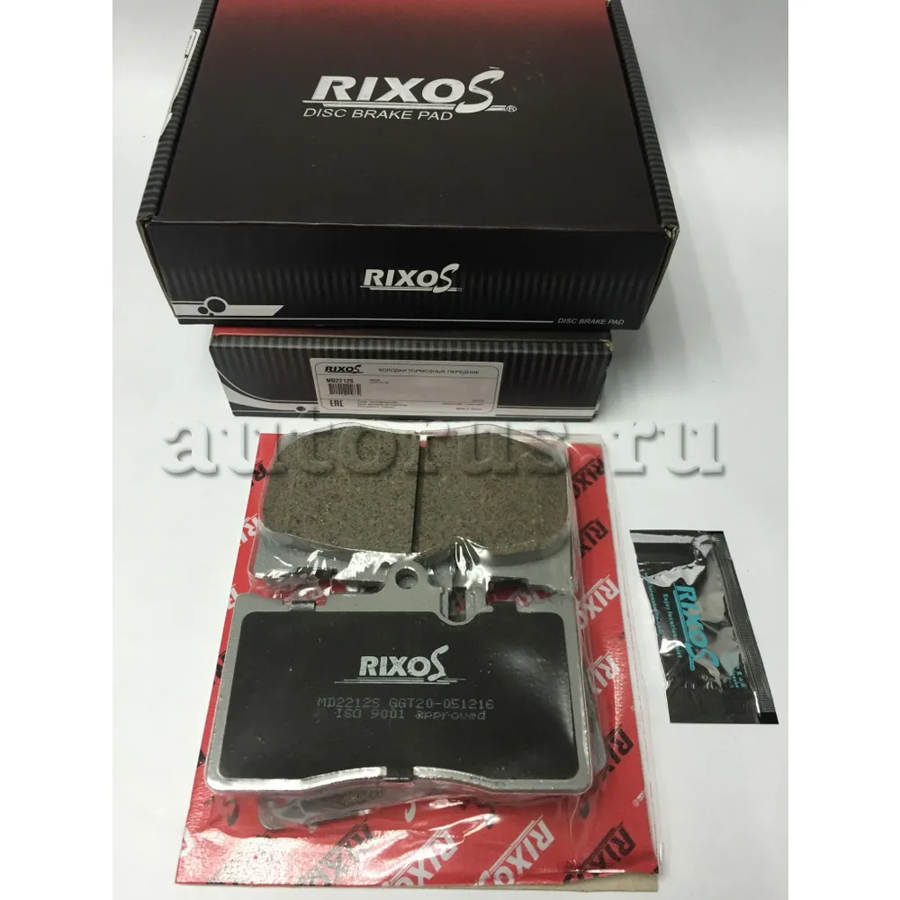 КОЛОДКА ТОРМОЗНАЯ ДИСКОВАЯ передняя LEXUS GS 430 00-05LS 430 00-SC 430 01 (в комл. противошумная пла RIXOS MD2212S