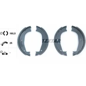 Колодки тормозные барабанные BMW TEXTAR 91045500