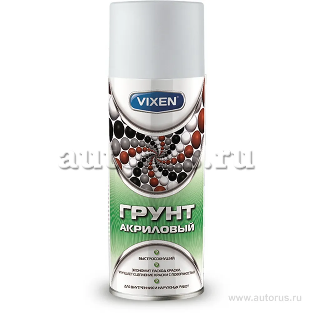 Грунт универсальный акриловый, белый, аэрозоль 520 мл VIXEN VX22000