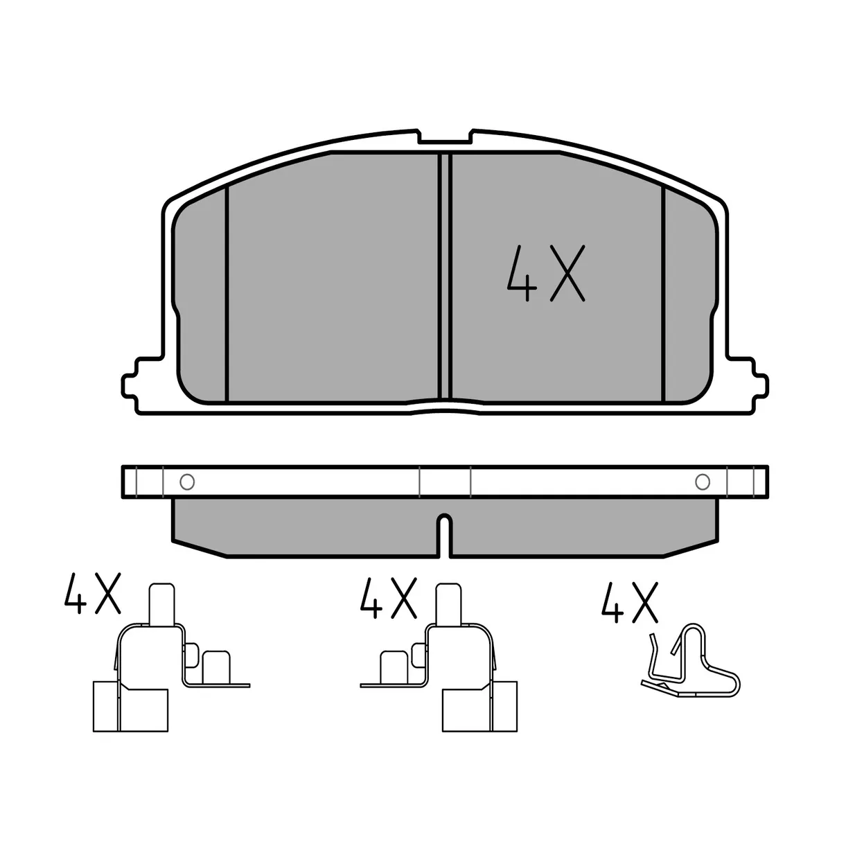 Комплект дисковых тормозных колодок TOYOTA Camry (V10) (10/82-06/98), Camry (V2) (08/86-02/93), Cari MEYLE 0252087015
