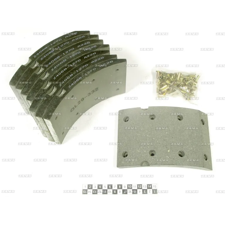 Накладки тормозные ZEVS Z4068-1270