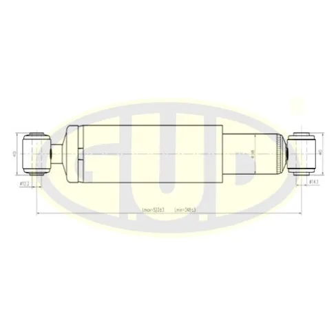 Амортизатор задний газ VW SHARAN/FORD GALAXY/SEAT ALHAMBRA 95- ПЕР G.U.D GSA343319