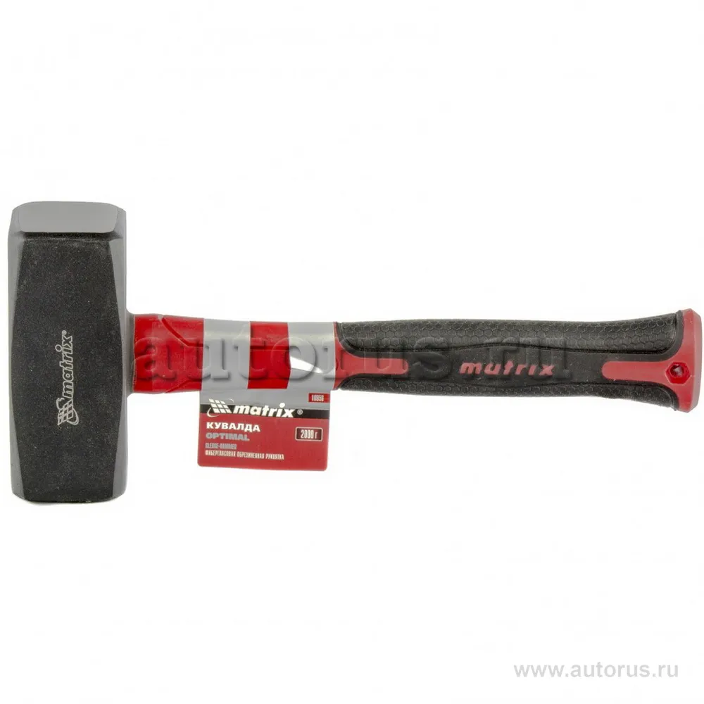 Кувалда optimal, 2000 г, фибергласовая обрезиненная рукоятка Matrix 10956 MATRIX 10956