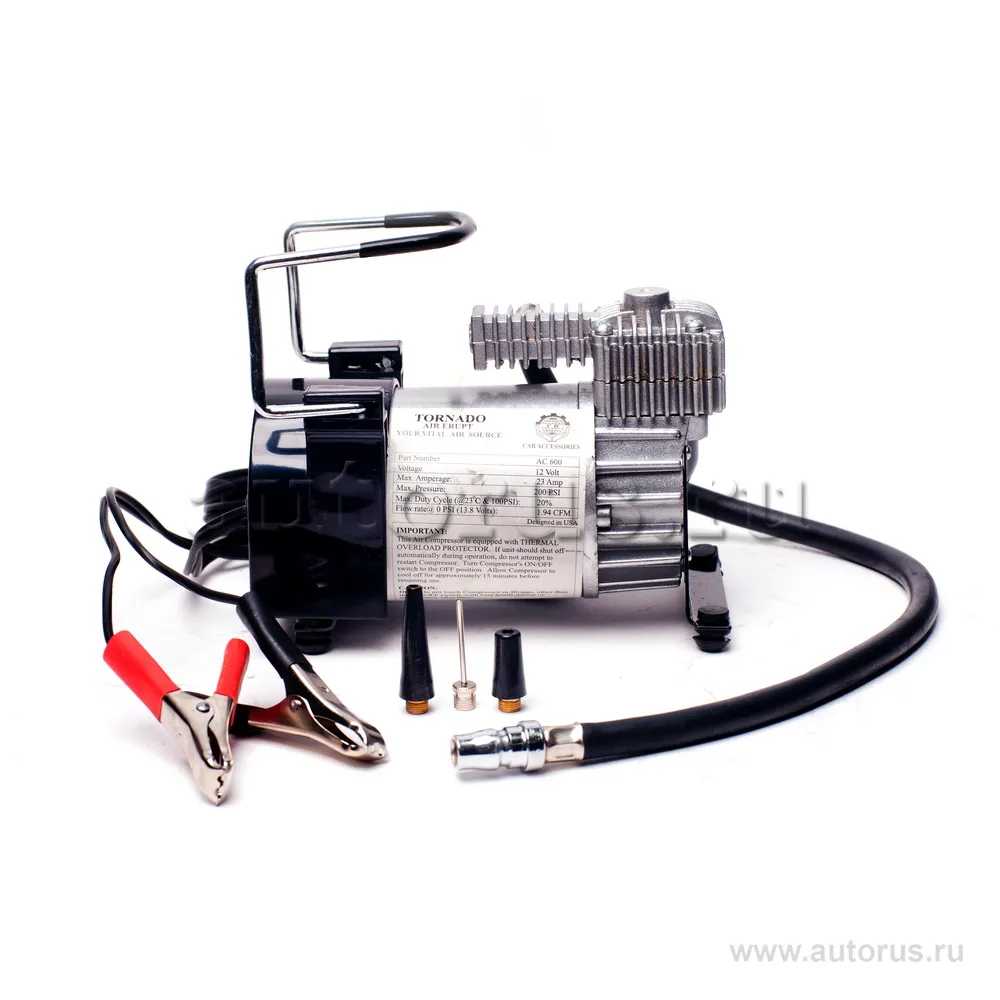 Компрессор 10Атм 35л/мин 12В King Tools AC600
