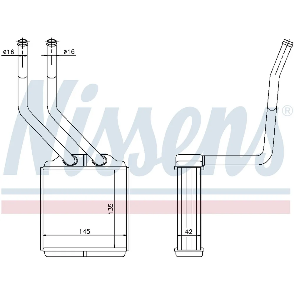 Радиатор отопителя FORD TRANSIT 2.2TD 06-