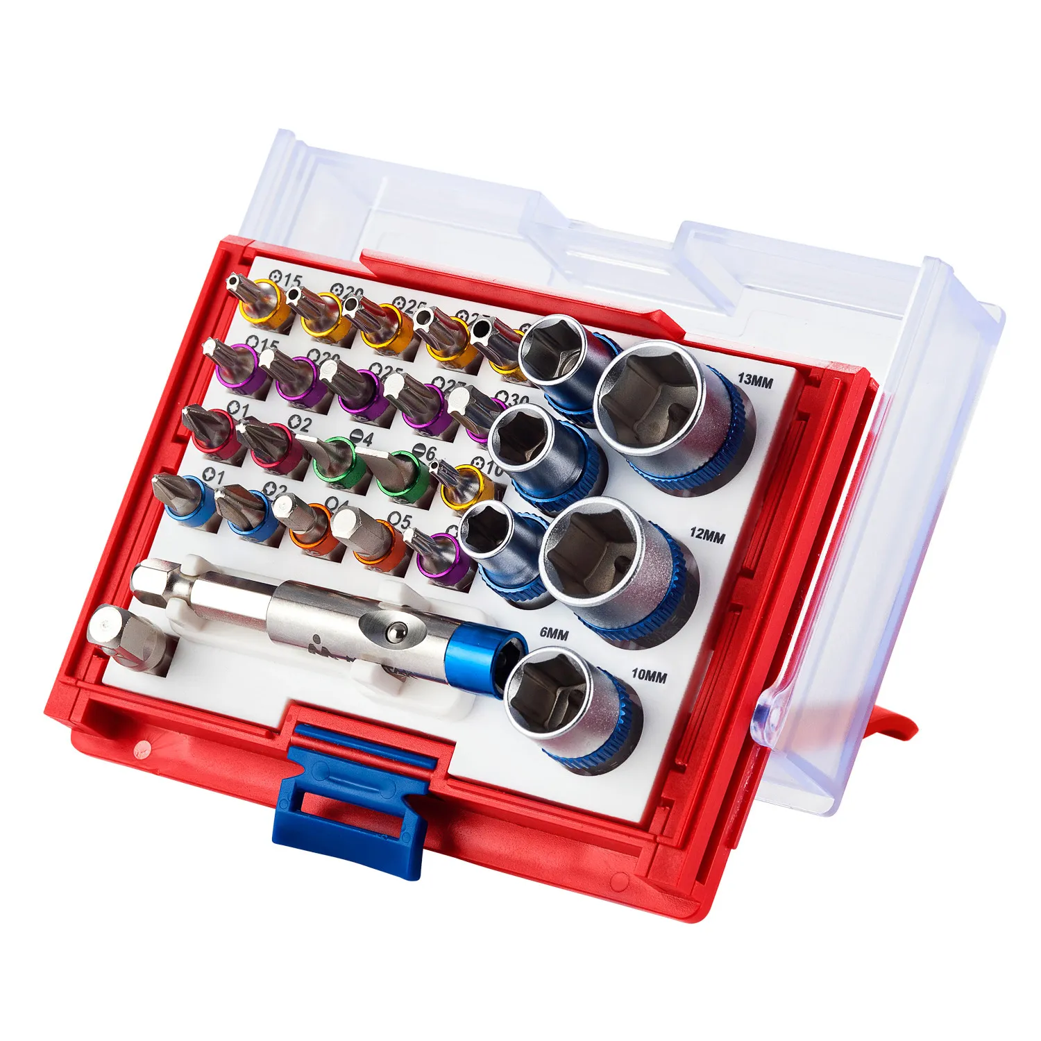 Набор вставок (бит) 1/4, TORX, HEX , PZ, PH, SLOT, 28 предметов МАСТАК 058-10028C МАСТАК 058-10028C