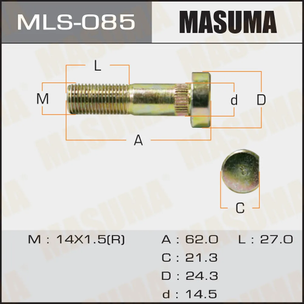 ШПИЛЬКА ДЛЯ ГРУЗОВИКА MASUMA MLS085