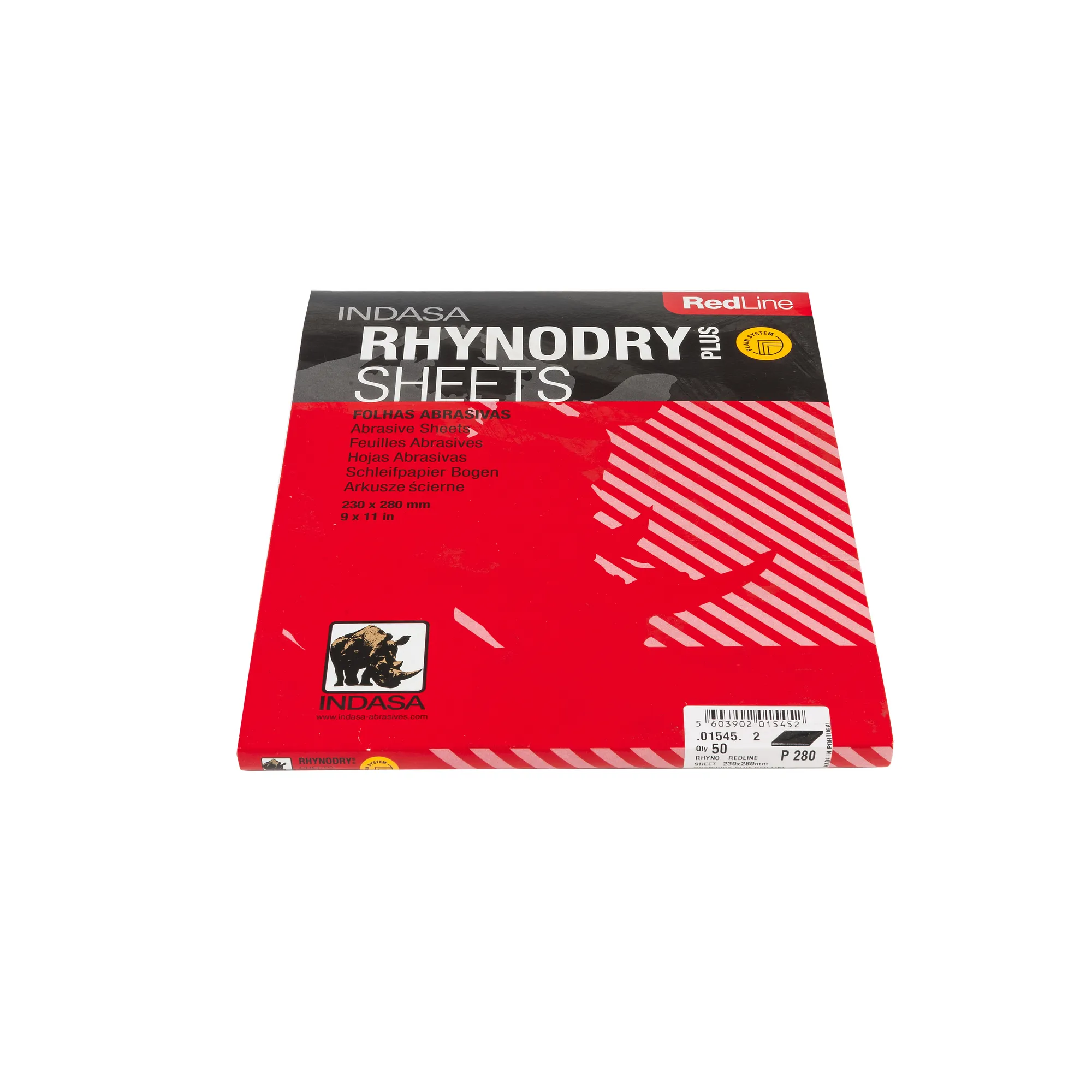 Лист RHYNODRY PLUS 230 мм x280 мм P280 Indasa 01545