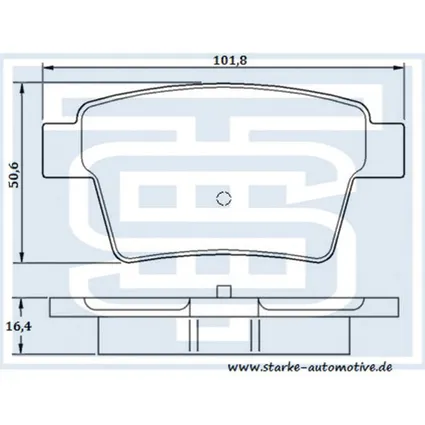 Колодки тормозные FORD MONDEO III задние STARKE 176-722