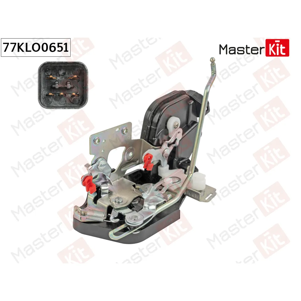 77KLO0651 Замок двери перед. прав. HYUNDAI Tucson (JM) 2004 - 2009 MASTERKIT 77KLO0651