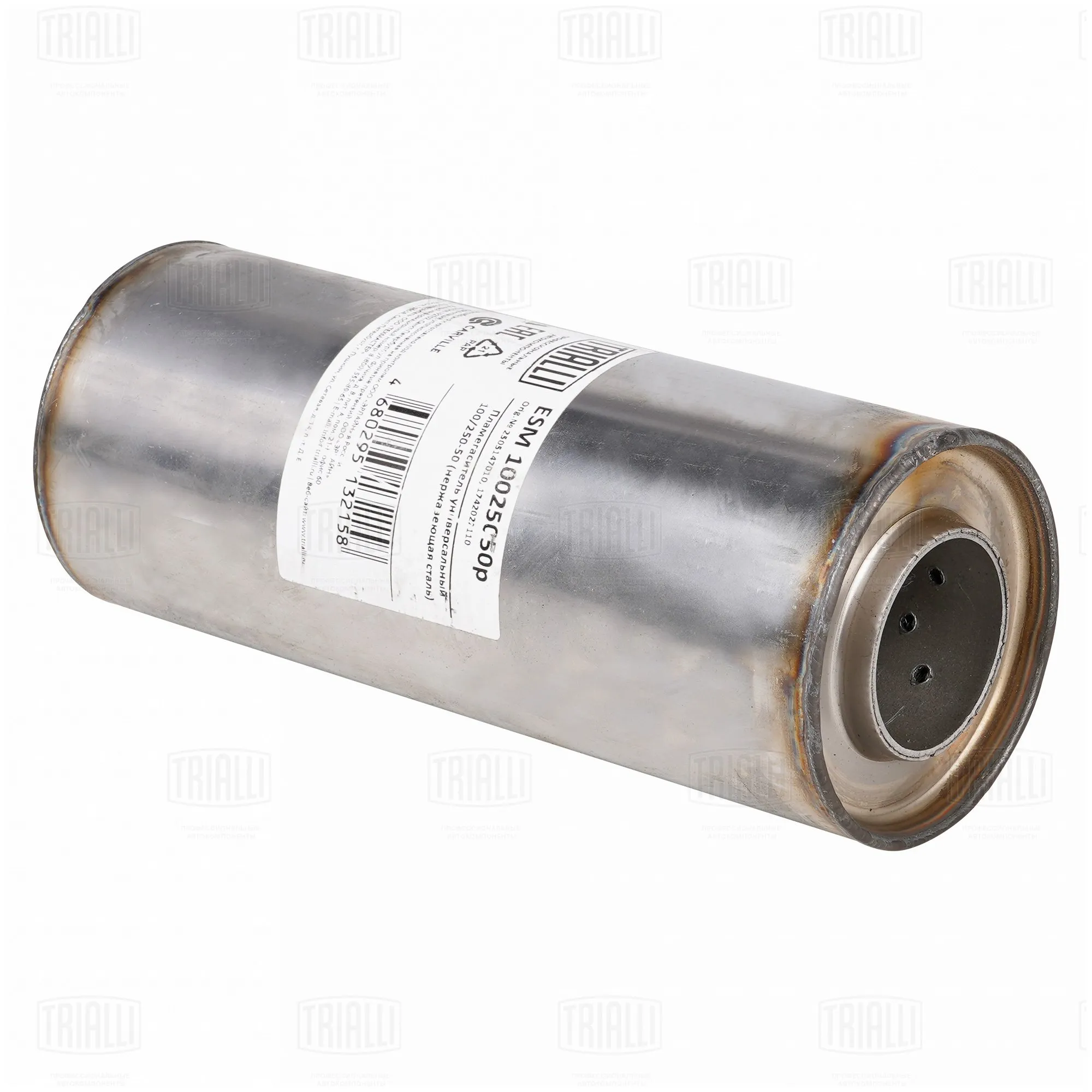 Пламегаситель универс. 100/250-50 (нерж. сталь) TRIALLI ESM 10025050p