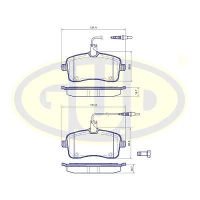 КОЛОДКИ ПЕР PGT 407 1.8/2.0 16V/1.6 HDI/2.0 HDI 04-