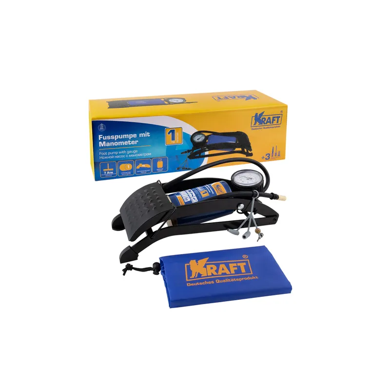 Насос ножной 295 см в сумке Master KRAFT KT 810007 KRAFT KT810007