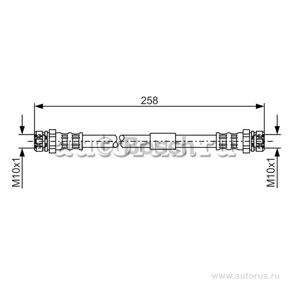 Шланг тормозной задн BOSCH 1987481369
