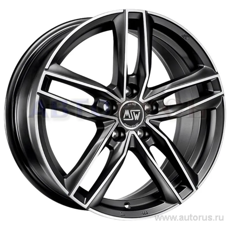 Диск литой R18 8J 5x112/66.5 ET40 MSW 26 Matt Dark Titanium Full Polished W19235002B7
