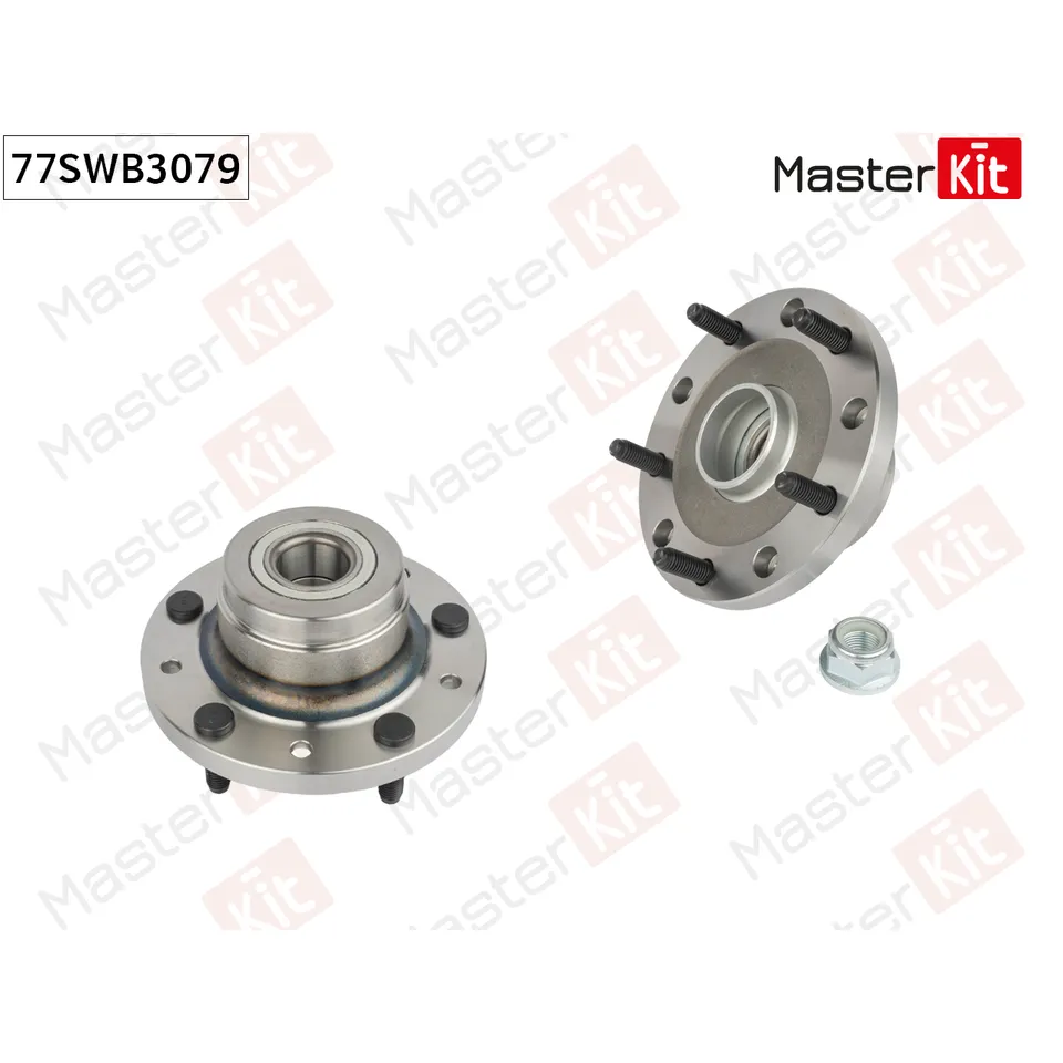 Ступица в сборе с подшипником зад. MASTERKIT 77SWB3079