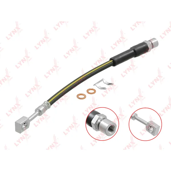 Шланг тормозной передний DAEWOO Nexia 08>, OPEL Combo 94-00 LYNXauto BL-4408