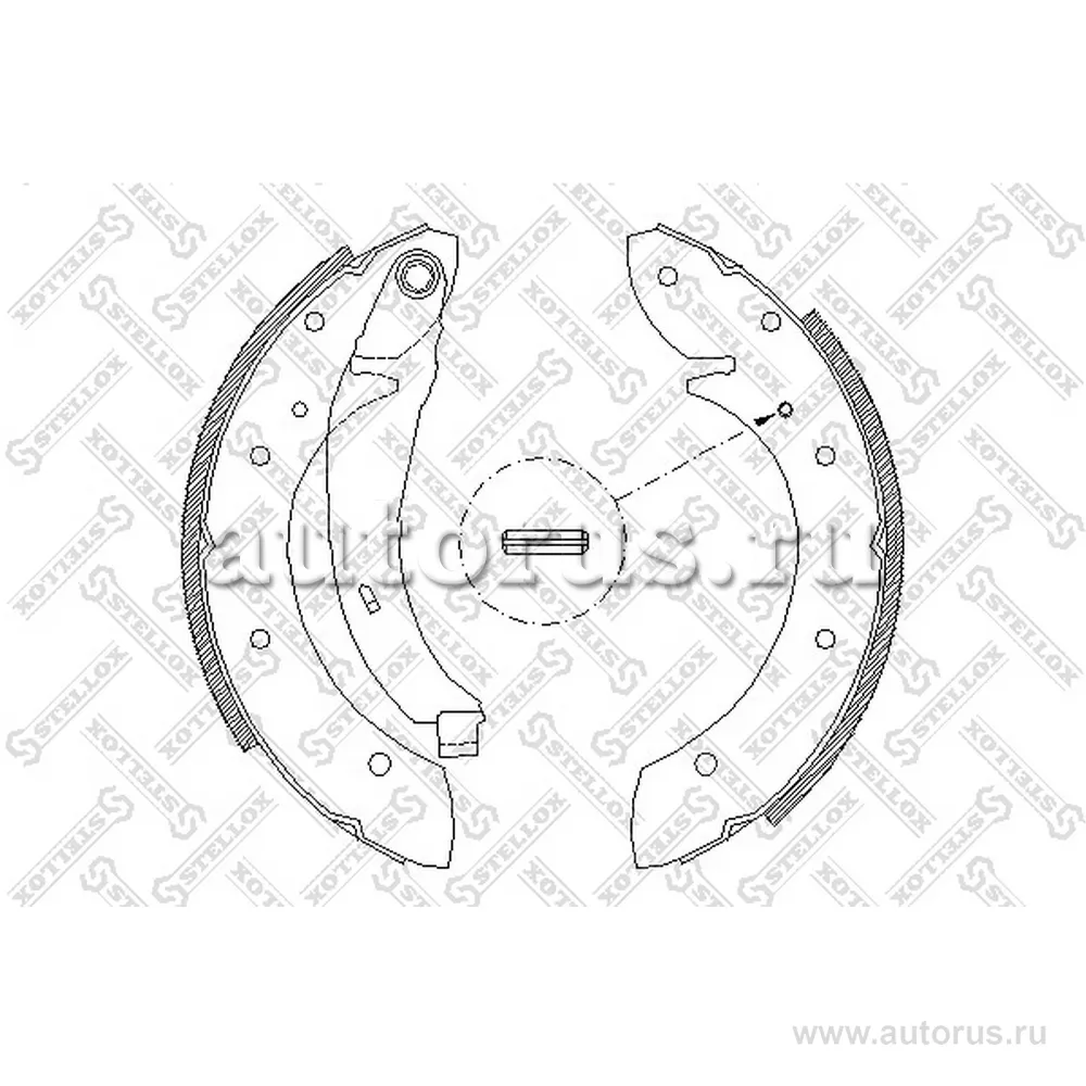 Колодки барабанные без ABS Renault Espace 2.0i/3.0i/1.9DTi/2.2TD 96 STELLOX 407 102-SX