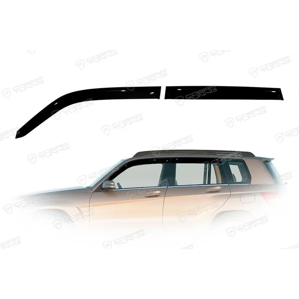 Дефлектора на окна Mercedes Benz GLK-class (X204) 2008-2012, 2012EuroStandard деф.окон Cobra Tuning ME31408