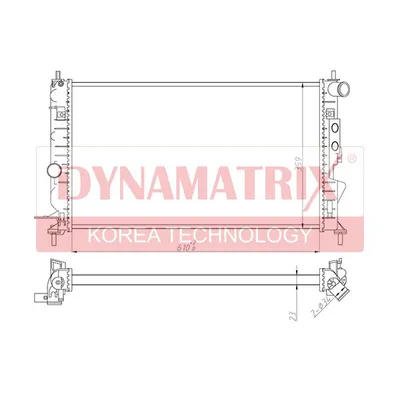 Радиатор охлаждения DYNAMATRIX-KOREA DR630121