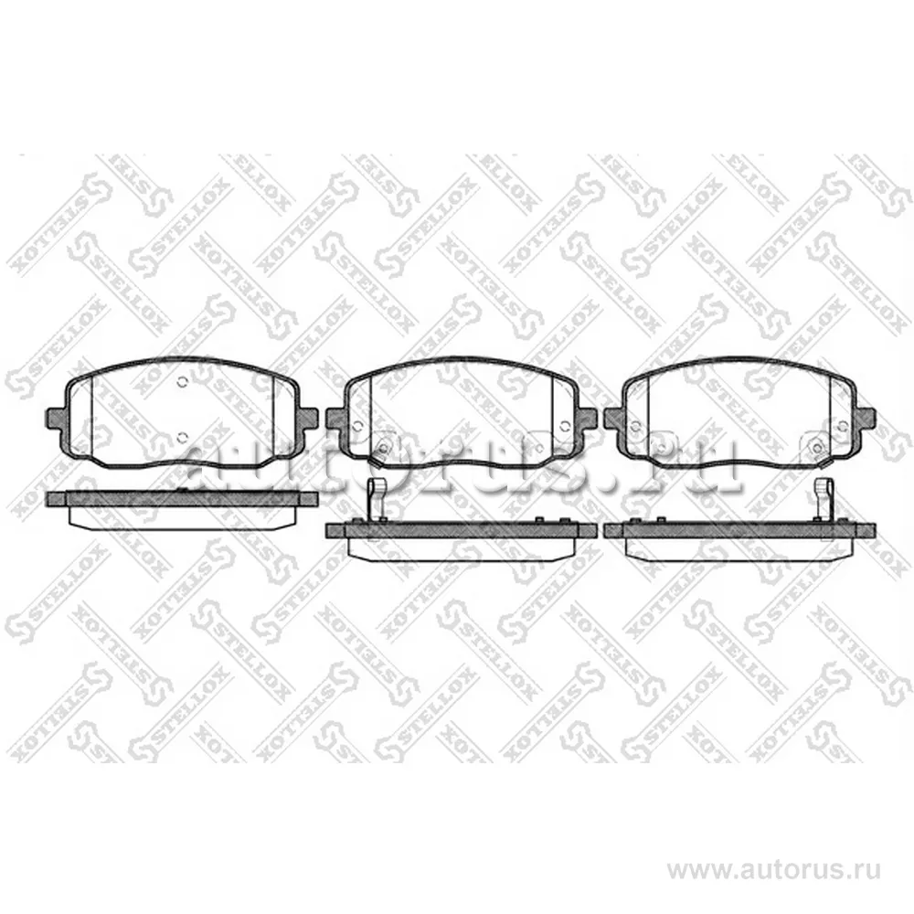 Колодки дисковые п. KIA P STELLOX 1144 002-SX