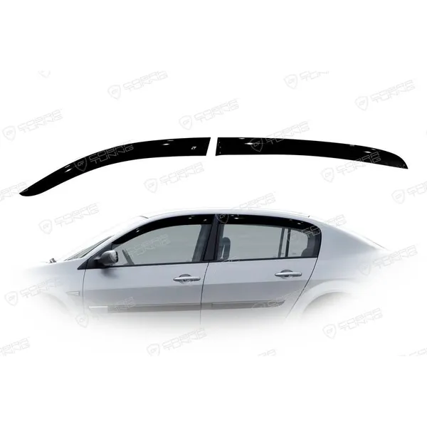 Дефлектора на окна Renault Megane II Sd 2002-2008EuroStandard деф.окон Cobra Tuning RE10702