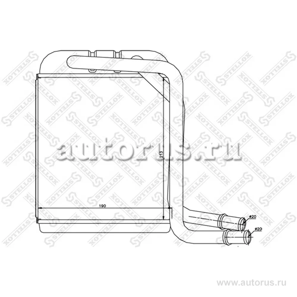 Радиатор печки VW T5 03> STELLOX 10-35231-SX