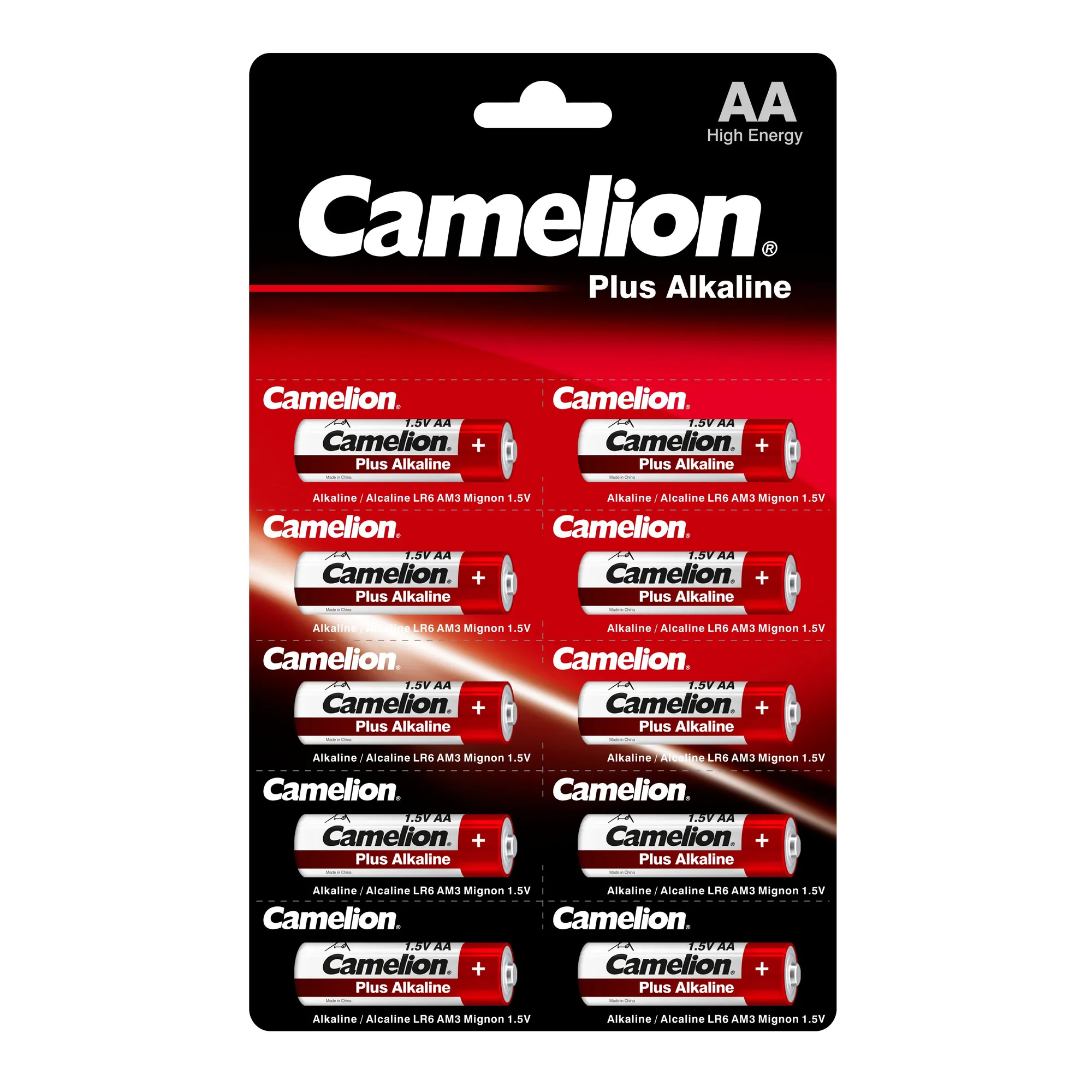 Батарейка алкалиновая Camelion Plus Alkaline AA 1,5V (10 шт) LR6-BP1x10P