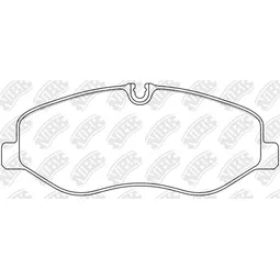Колодки передние MB V-Class/Vito III (W447) 2014-> NIBK PN0653