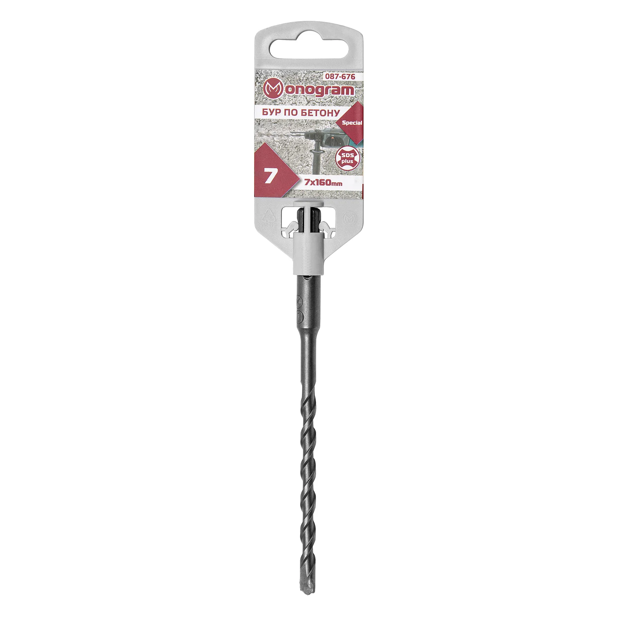 Бур по бетону MONOGRAM SDS-plus 7x100/160 мм Special Monogram 087-676