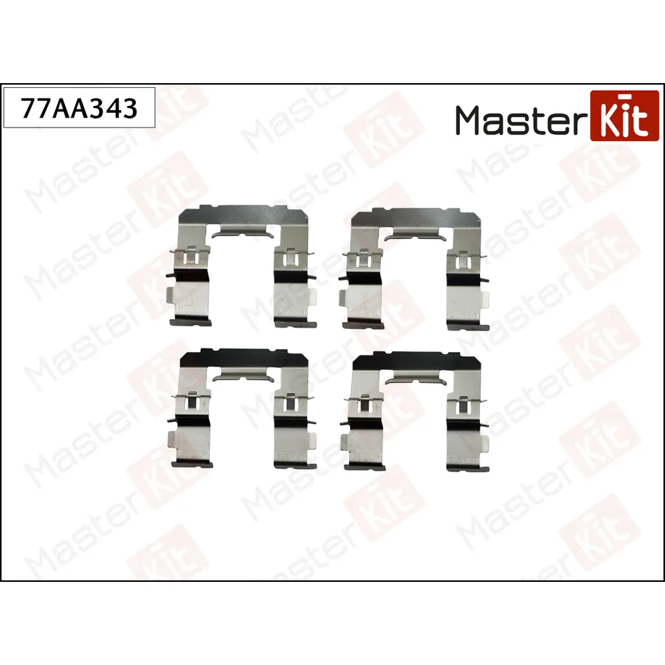 Комплект установочный тормозных колодок перед. Subaru FORESTER (SH_) 2007 -, LEGACY V (BM) MASTERKIT 77AA343
