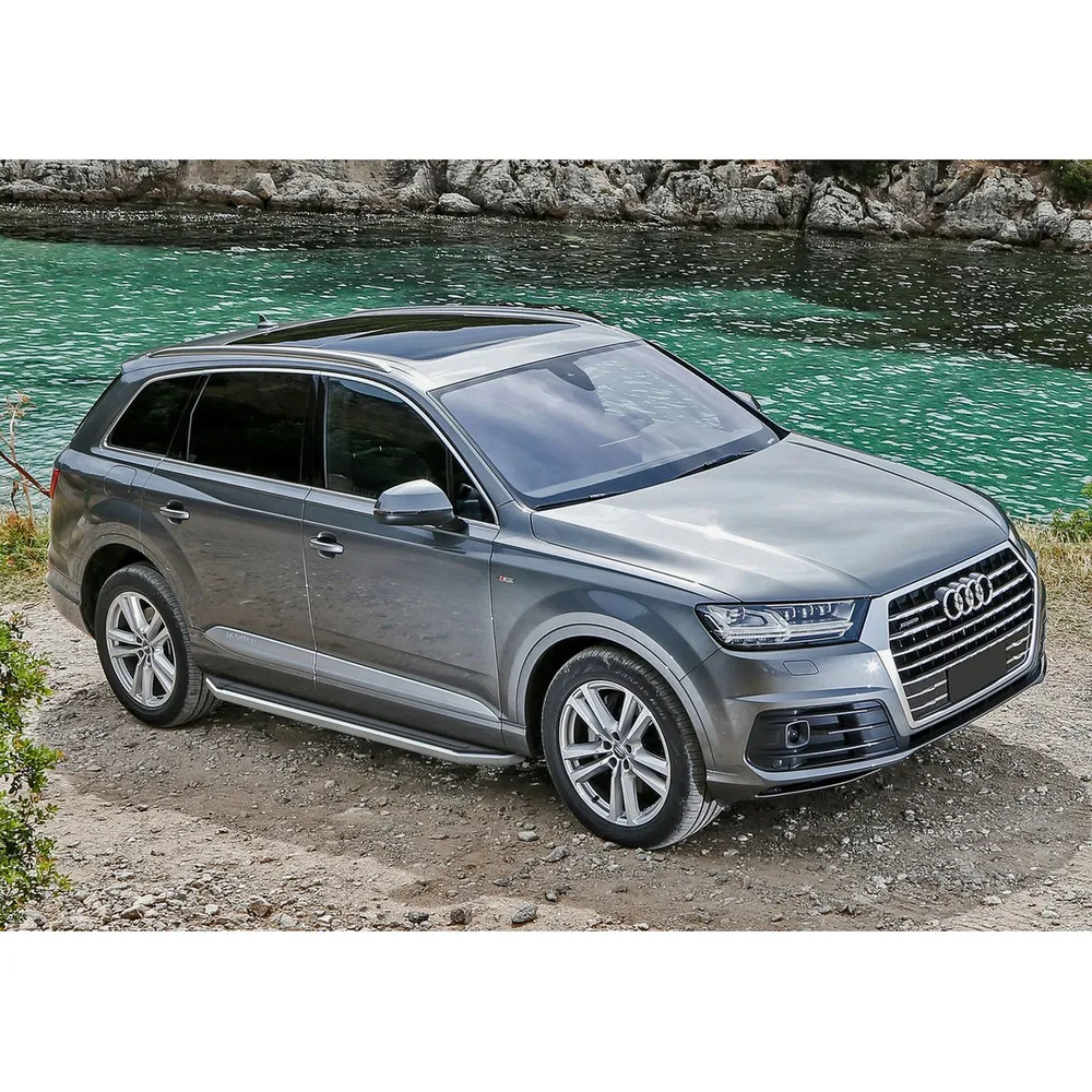Порог-площадка Premium A193ALP + комплект крепежа, RIVAL, Audi Q7 2015-2020- Audi Q7 II A193ALP.0304.1