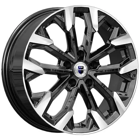Диск литой R17 6.5J 5x114.3/66.6 ET37 КИК КС1046 Алмаз черный 83575