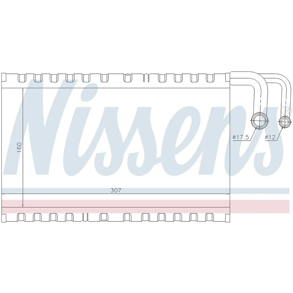Испаритель кондиционера BMW 5 02- NISSENS 92235