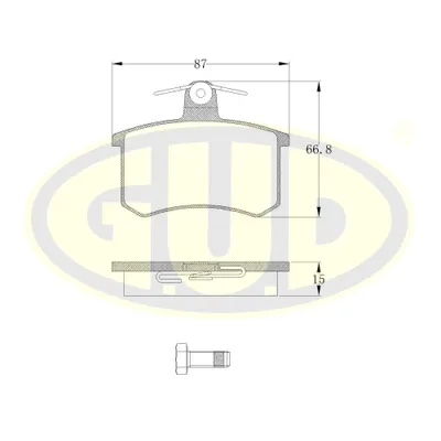 КОЛОДКИ ЗАД AUDI 80/100/A4/A6/A8 -00. FIAT CROMA 1.6-2.5TD 85-96 GBP013500