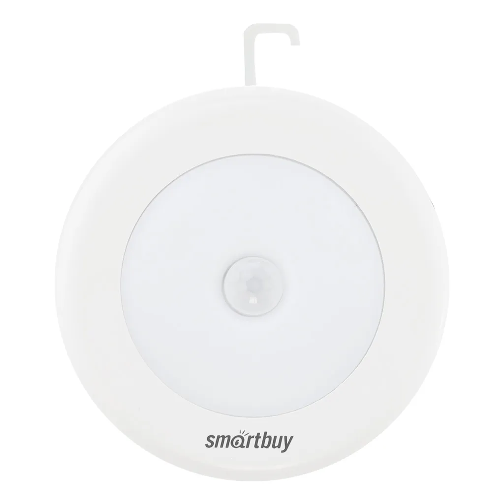 Светодиодный фонарь с датчиком движения и света 6 LED Smartbuy 3*AAA, белый SMARTBUY SBF-6-K