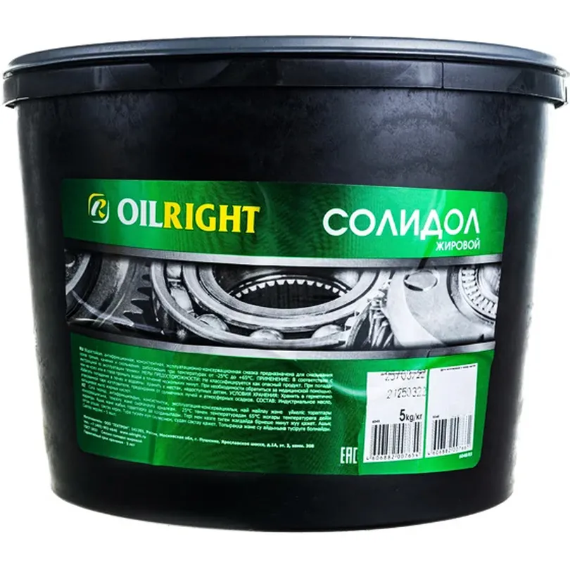 Солидол 5 кг ведро. OILRIGHT 6049