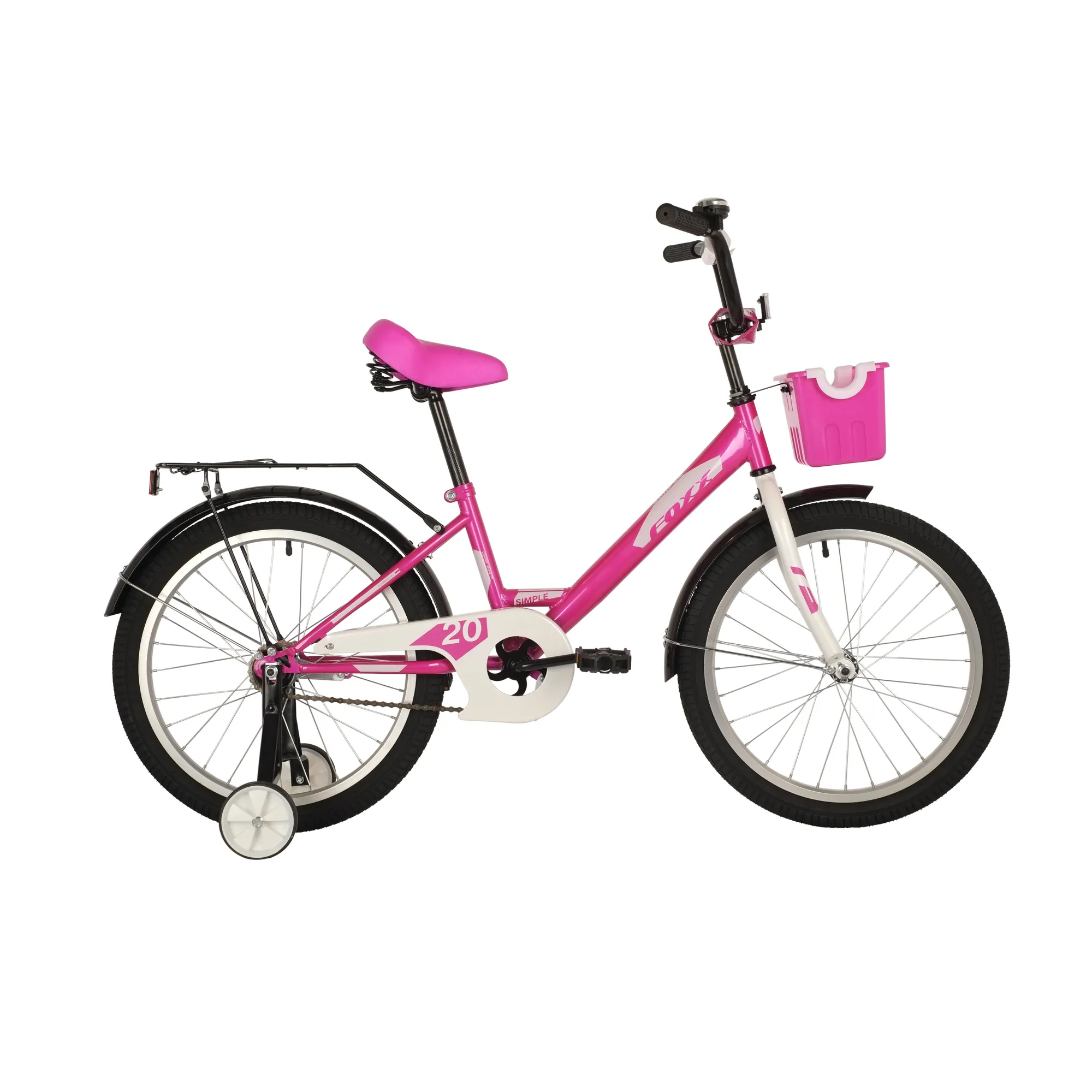 Велосипед 20 хардтейл FOXX SIMPLE (2021) количество скоростей 1 рама сталь 12 розовый