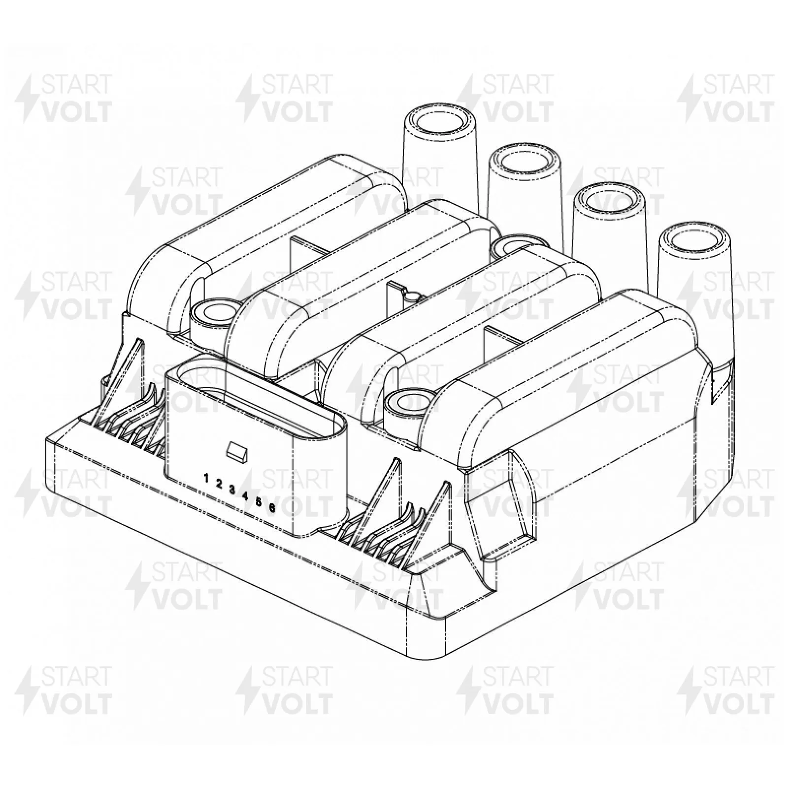 Катушка зажигания для VAG Bora (98-) 2.0i STARTVOLT SC 1808