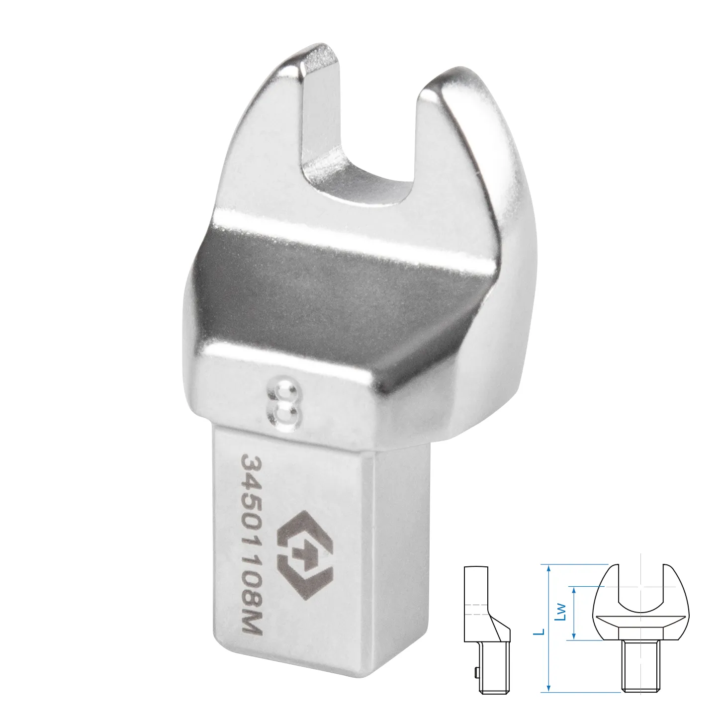 Насадка рожковая серии FIT, 8 мм, 9х12 мм KING TONY 34501108M