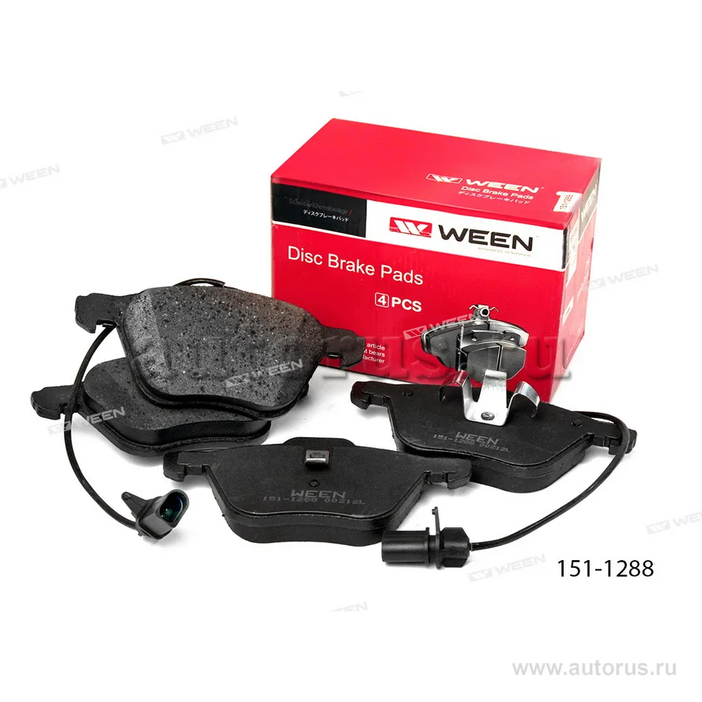 Тормозные колодки дисковые передние SEAT Alhambra, VW Sharan, TranSporter IV WEEN 151-1288