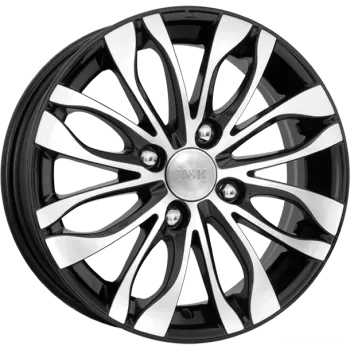 Диск литой R14 5.5J 4x108/65.1 ET16 КИК Канзаши алмаз черный 14442
