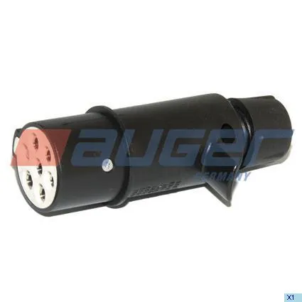 Разъем электрический прицепа (вилка) 7 полюсов 24V (клеммы) ISO1185 (Type N) ПВХ AUGER 54716