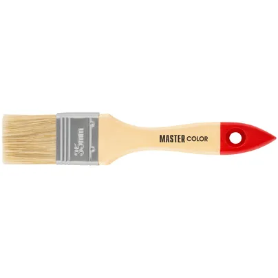 Кисть флейцевая, натур. щетина, 55% топс, лакиров.ручка, ширина 35 мм MASTER COLOR 30-0012