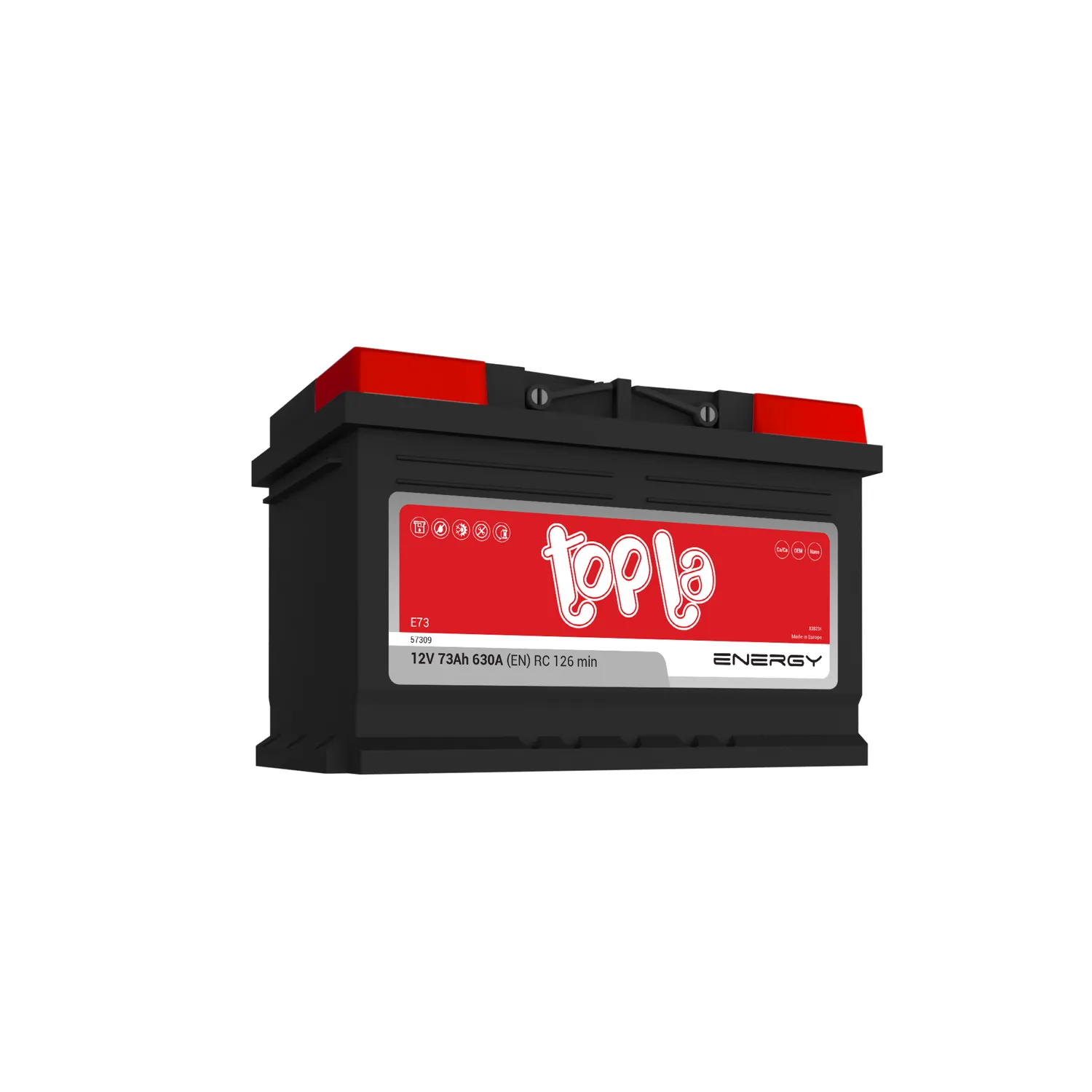 Аккумулятор TOPLA Energy 73 А/ч обратный R+ 278x175x175 LB3 EN 630 А