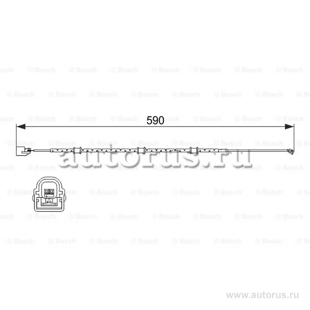 Датчик износа дисковых тормозных колодок BOSCH 1987474513