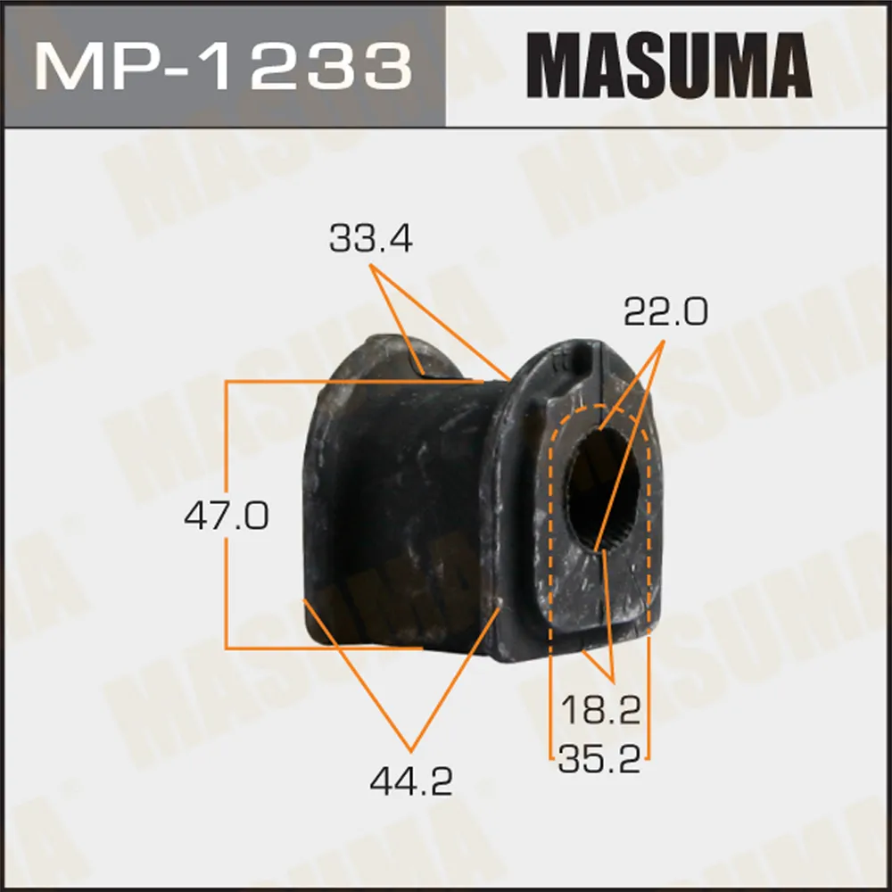 Втулка зад.стабил. LEXUS RX450H, RX350 MASUMA MP-1233