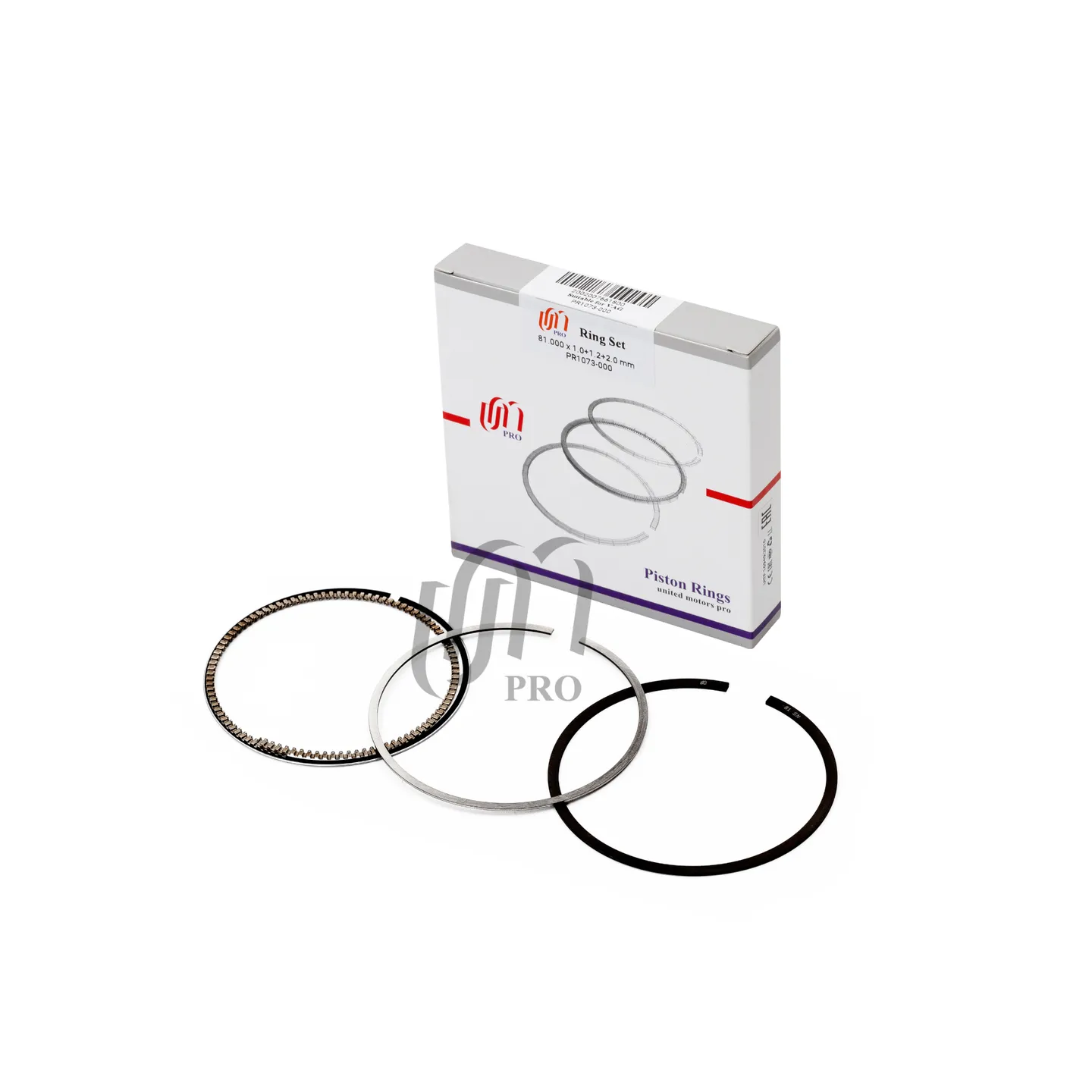 Кольца поршневые AUDI VW ALZ AVU D81.0 STD 1.0-1.2-2.0 на 1 цил. UM UNITED MOTORS PR1073000