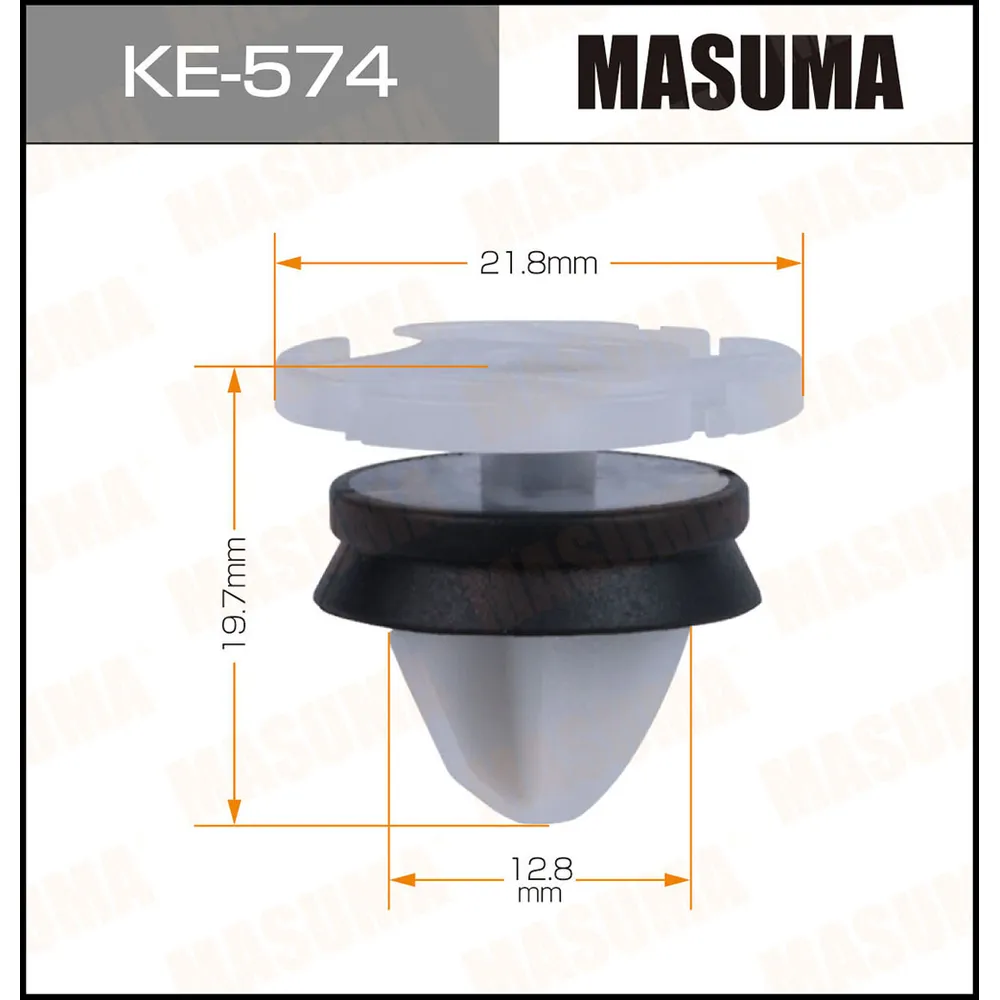 Клипса автомобильная уп.50 MASUMA KE-574